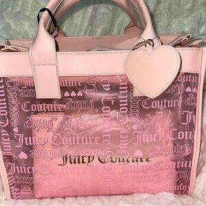 COPY - JUICY Large Heart Powder Blush BEACHIN TOTE